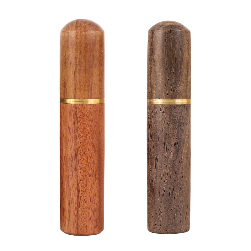 Wooden Toothpick Holders Sandalwood Craft Light and Portable Toothpick Cone Mahogany Small Ornaments Tooth Pick Holder