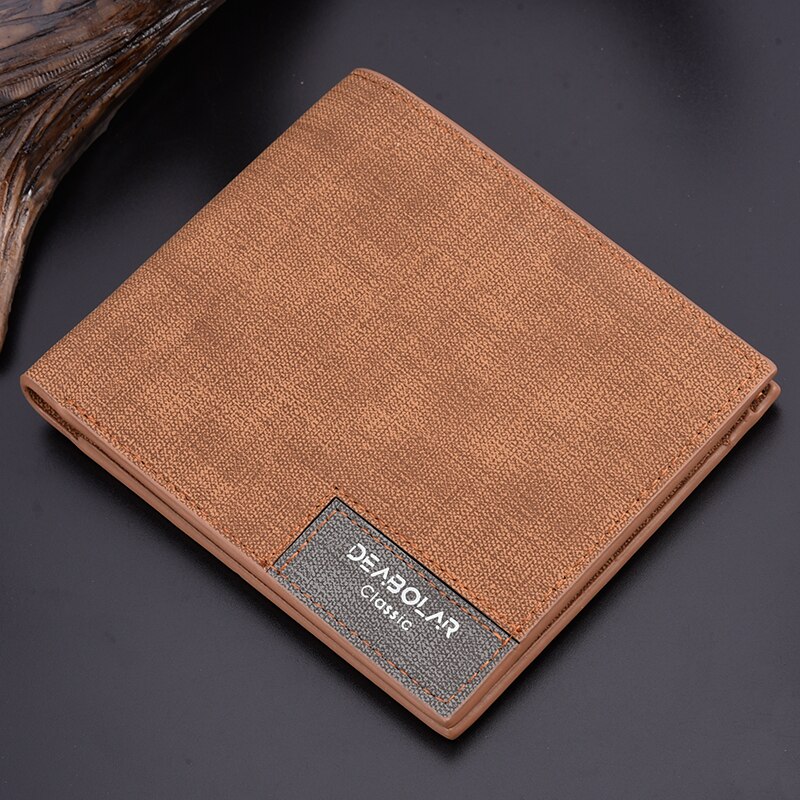 Wallet Men&#39;s Short Wallet Retro Multi-card Short Wallet Multifunctional PU Waterproof Wallet Coin Clip Wallet