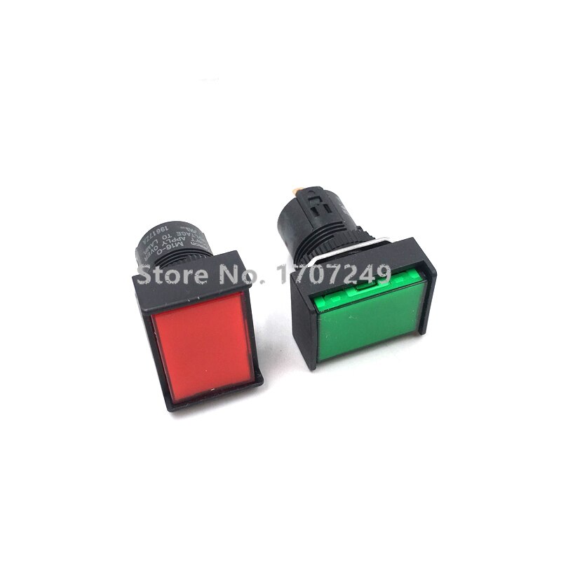 Omron-Indicador de luz de señal rectangular, 24V, M16-0, rojo, M16-JR-24D, verde, M16-JG-24D, original, , 100%