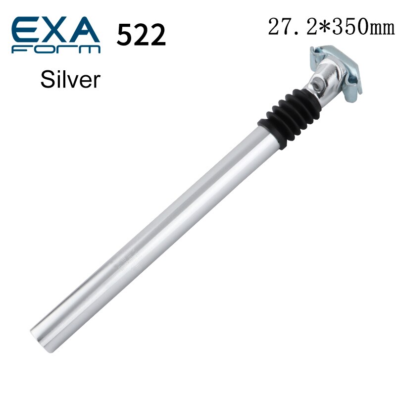 KS EXA525 vtt tige de selle 27.2/31.6mm * 350mm Suspension amortisseur tige de selle vélo de route siège de bicyclette accessoires de vélo: 522Silver 27.2x350mm
