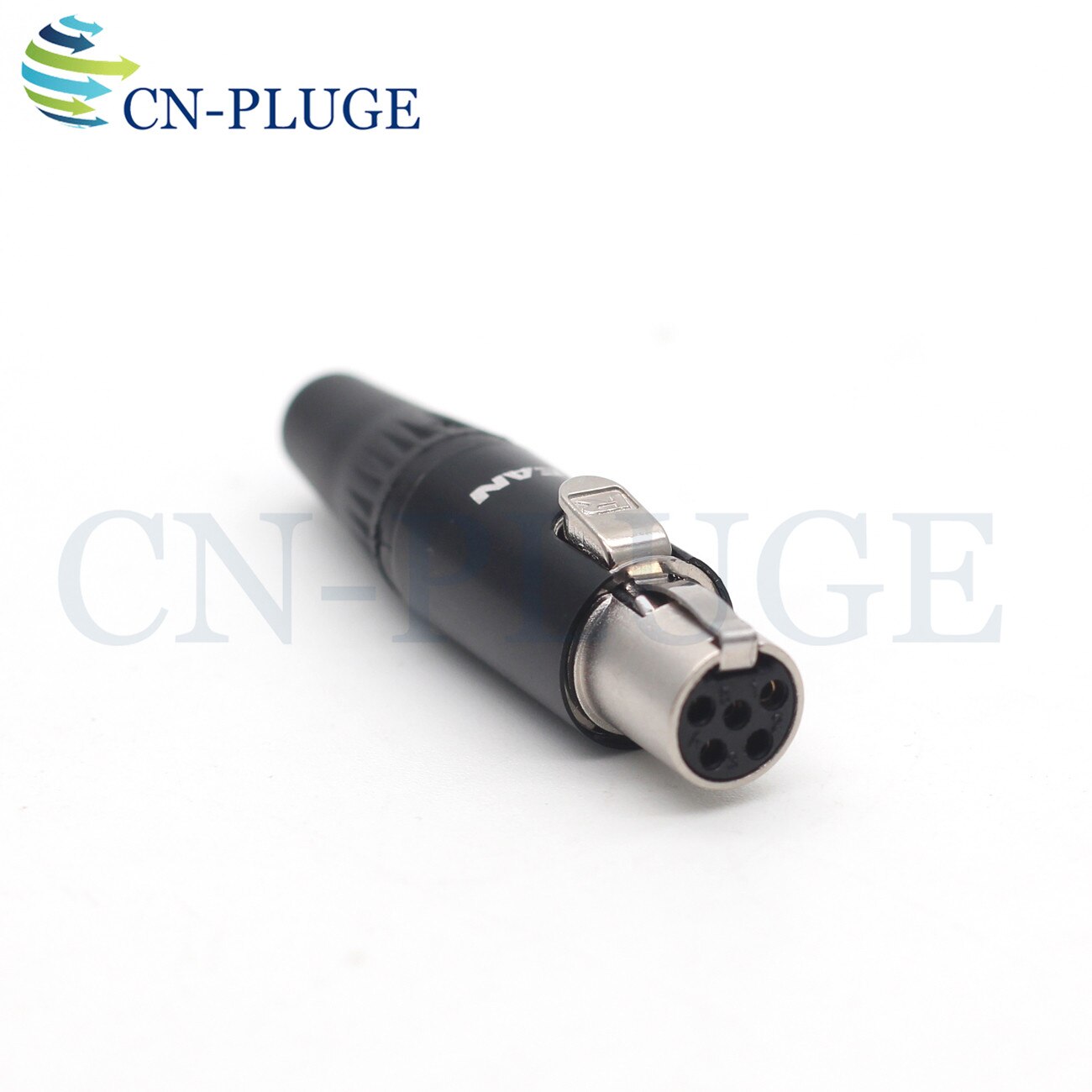 TA5F mini xlr 5 pin Little Lock Connector, Mini XLR Connector, 5-pin female monitor power plug, 833 power plug