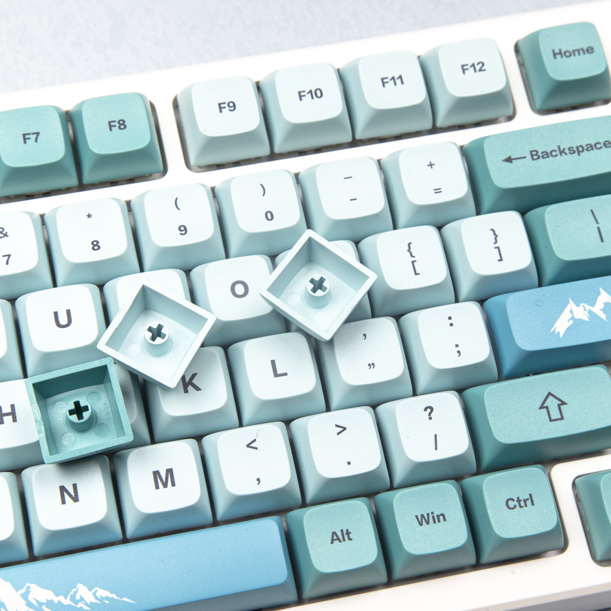 GMK Clone Iceberg 123 Keys PBT Dye Sub Keycaps XDA Profile For Cherry GMMK Pro Mechanical Keyboard 61 64 68 96 98 104 108 GMK