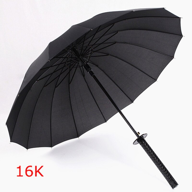 Long Handle Umbrella Japanese Samurai Sword Sunscreen Waterproof Summer Umbrella Semi-automatic Umbrella 8-24K Strong Umbзонт