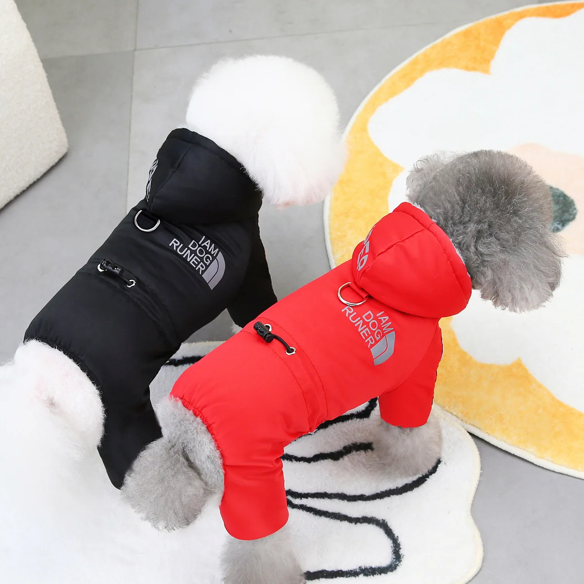 Ropa impermeable para cachorros, chaqueta reflectante para mascotas para perros pequeños y medianos, abrigo para gatos, Bulldog Francés, caniche, trajes de Shih Tzu, Chihuahua