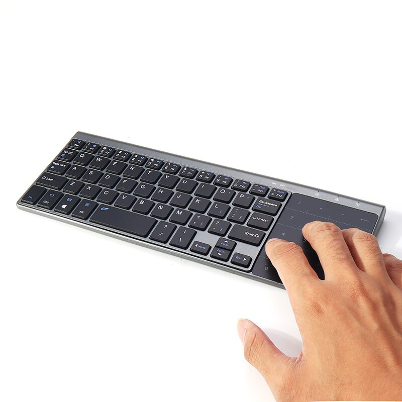 Mince 2.4GHz USB sans fil Mini clavier avec numéro pavé tactile numérique clavier pour Android windows tablette, bureau, ordinateur portable, PC