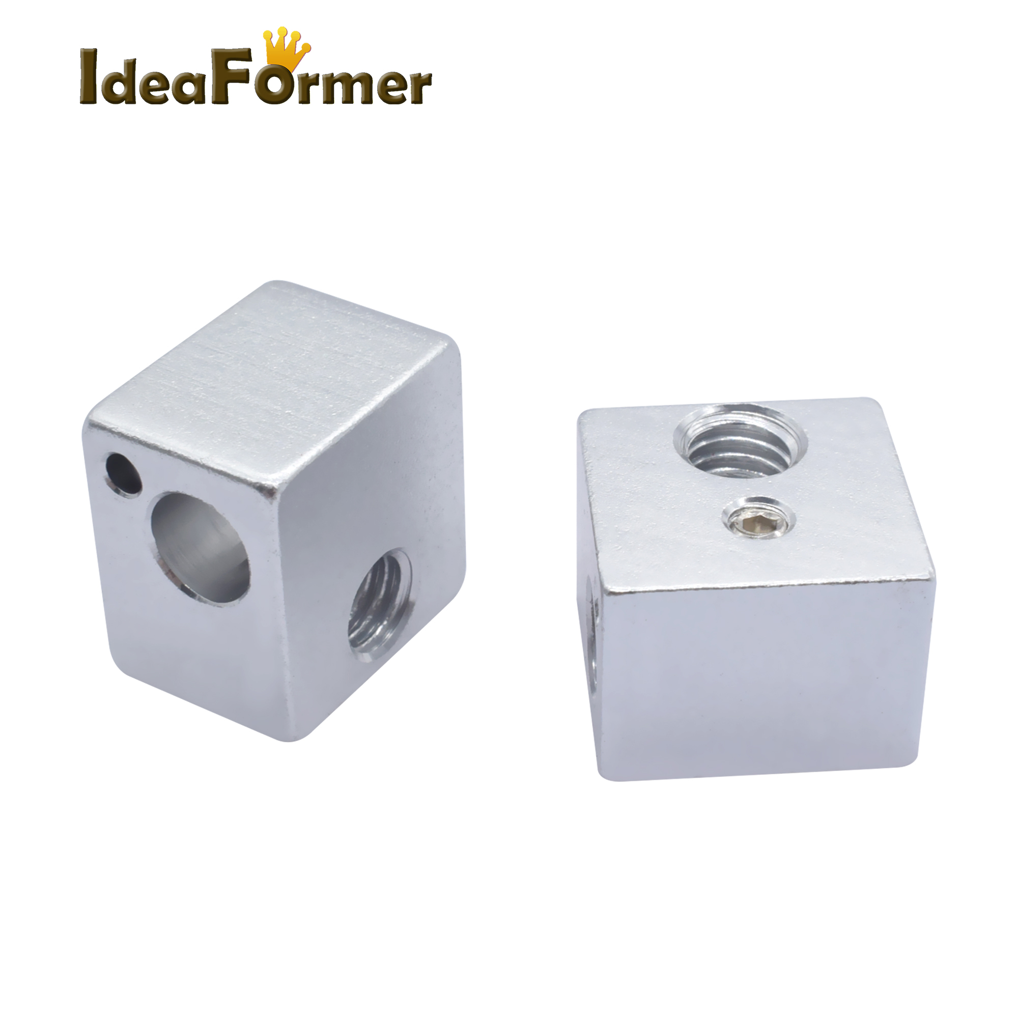 E3D Aluminium Heating Block For V5 J-head Oxidation Process V5 Heat Block MK7/MK8 Extruder Kossel And Prusa i3 3D Printer Parts