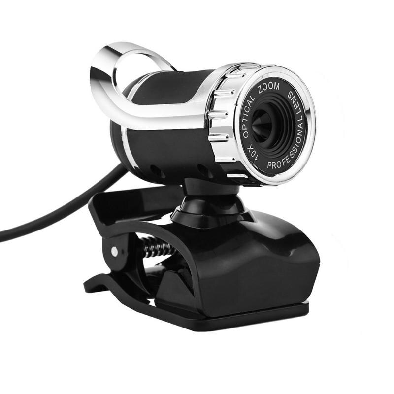 Cámara Web giratoria de 360 grados, Webcam HD con USB de 12M, videocámara Digital con Clip, micrófono para ordenador portátil y PC