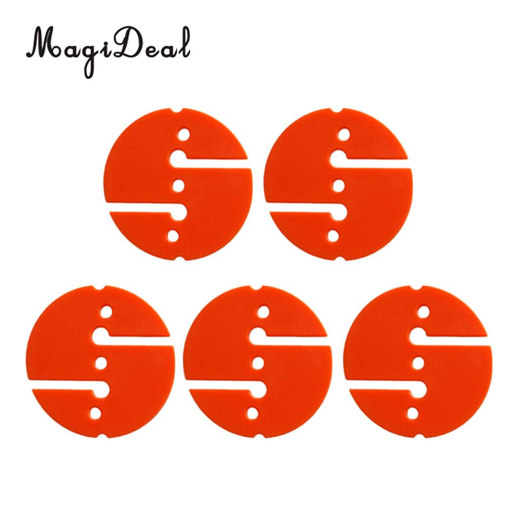 Magideal 5 stycken rund dykmarkör pilmarkör för dykgrotta och vrakdykning orange / gul / vit