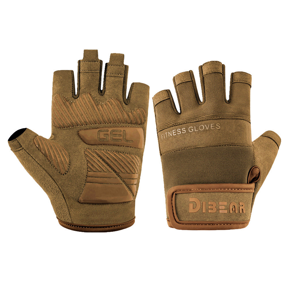 Bodybuilding Gymhandschoenen Gewichtheffen Halter Yoga Crossfit Workout Rijtraining Fitnesshandschoenen voor heren Dames: L