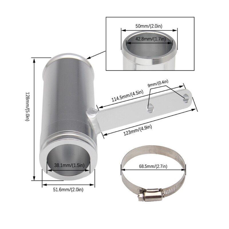 Turbo Resonator Eliminator Upgrade Fix Aluminum Fit for Sprinter 2500 3500 G8TE