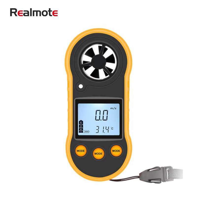 Anemometer Speed Handheld Digitale Wind Meter Draagbare Sensor Wind Snelheid RZ818 0-30 M/s Wind Meter