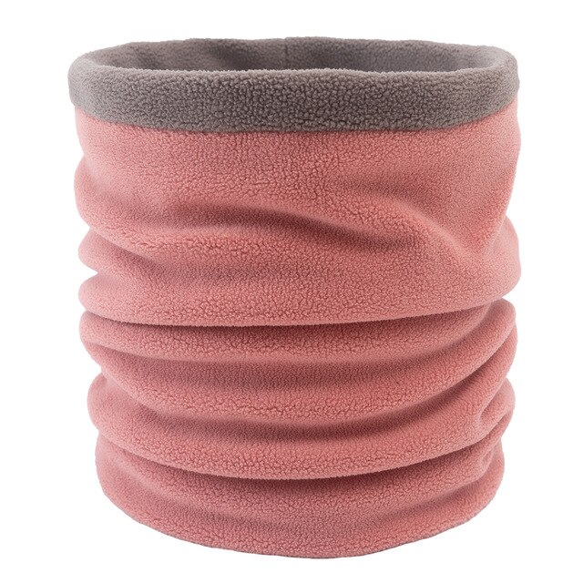 Nieuwkomers Volwassen Sjaal Ring Mannen Vrouwen Winter Warm Polar Fleece Uitlaten Sjaals Unisex Outdoor Ring Hals Kraag Sjaal Mannen 'S: Roze