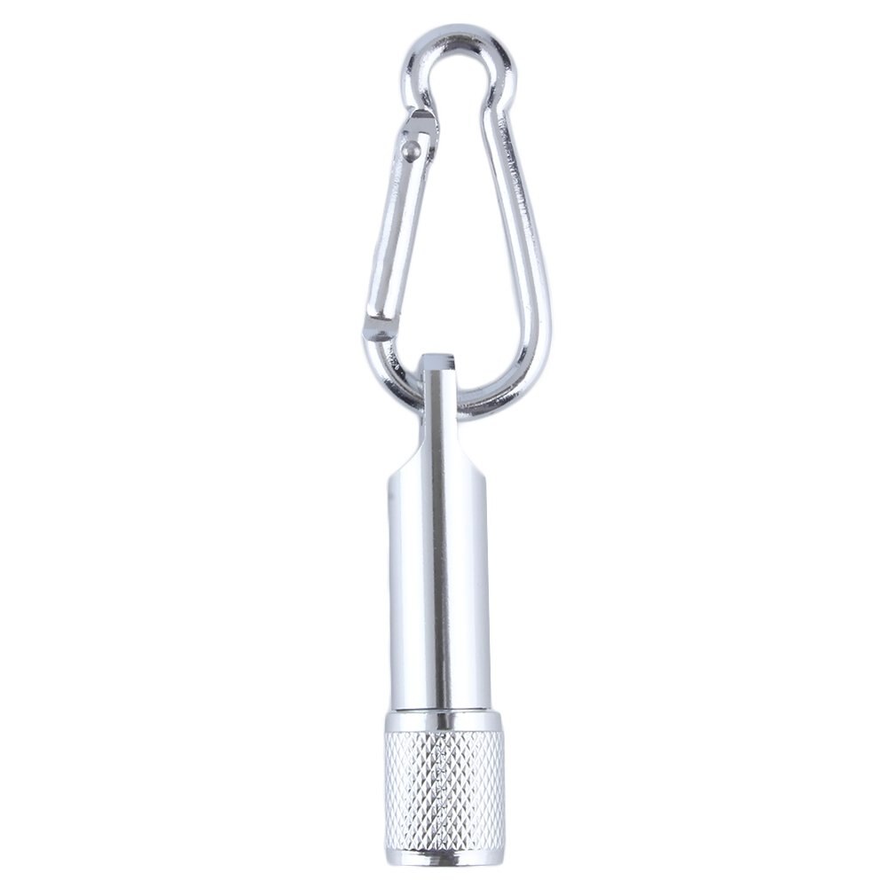 Mini Flashilight torch Carabiner Keychain Hook Lamp Portable 5 LED Mini Flashlight Light Torch Aluminum Keychain