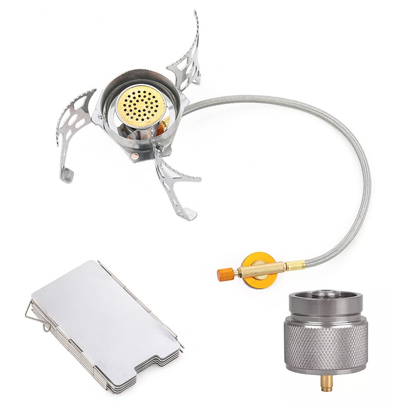 outdoor camping stove head blue fire copper core windbreak stove portable split gas stove Fierce stove hiking cookstove