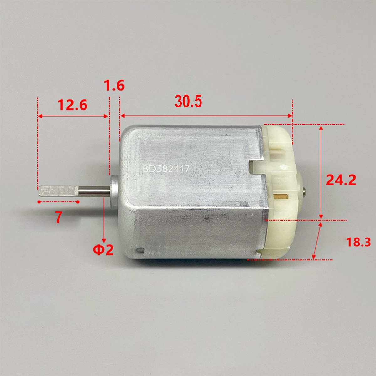 MABUCHI Mini DC 8V-16V 12V 9300RPM Motor 280 cepillo de carbono Motor eléctrico plano eje D alto par para Motor eléctrico de automóvil