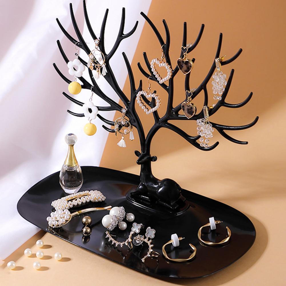 Little Deer Jewelry Stand Display Jewelry Organizer Tray Tree Earring Holder Necklace Ring Pendant Bracelet Display Storage Rack