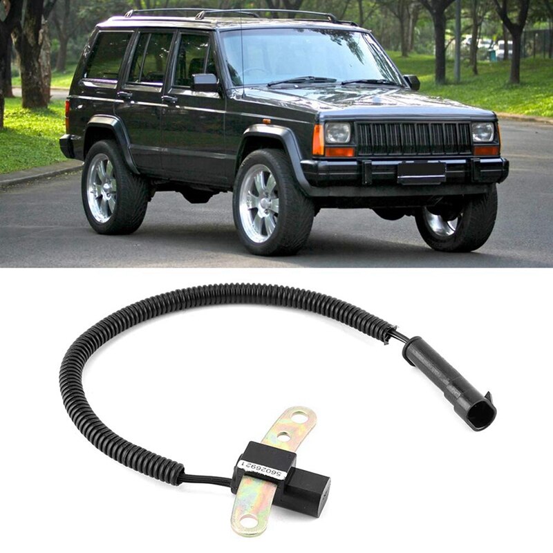 1 st abs hjulhastighetssensor bak vänster/höger 52125003ab & 1 st 56026921 vevaxellägesgivare för dodge
