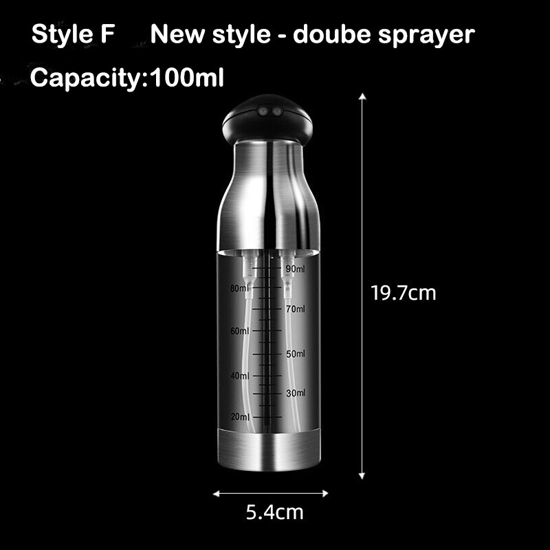 Oil Sprayer for Cooking Olive Oil Sprayer Mister Olive Oil Spray Bottle Olive Oil Spray for Salad, BBQ, Kitchen Baking: Style F 100ML
