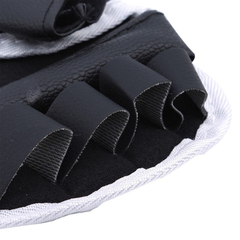 Guantes de entrenamiento Muay Thai, 1 par de manoplas de boxeo para principiantes, guantes acolchados de medio dedo, manoplas de entrenamiento de lucha de cuero de