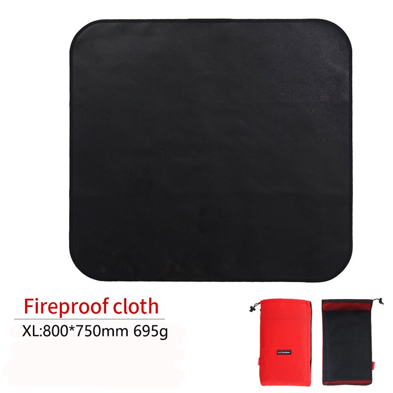 Outdoor Camping Silicone Fireproof Cloth Picnic Barbecue Heat Insulation Pad Fame Retardant Cloth Fire Blanket Glass Fiber Cloth