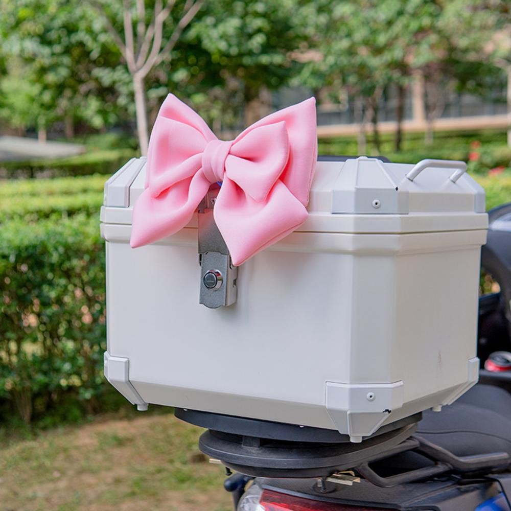 Capacete de motocicleta com nó borboleta, rosto inteiro, decoração de capacete off road, estilo de arco, mulheres, ciclismo, bicicleta elétrica, acessórios de motocicleta