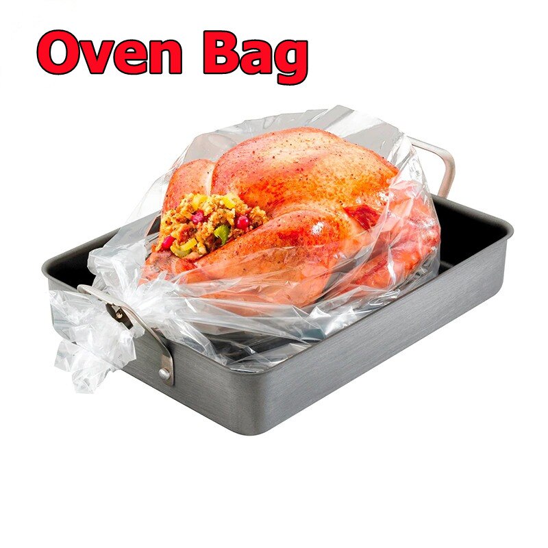 30 stk/sett varmebestandig stekeovnspose baking kalkun bbq nylonblanding mikrobølgeovn kjæledyr høytemperatur kjøkkenverktøy 250*380mm