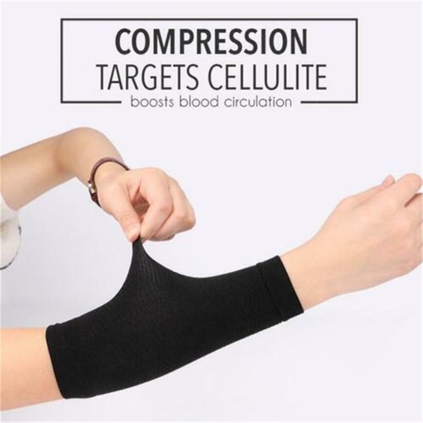 1Pair Slimming Compression Arm Shaper Slimming Arm Belt Helps Tone Shape Upper Arms Sleeve Shape Taping Massage For Women