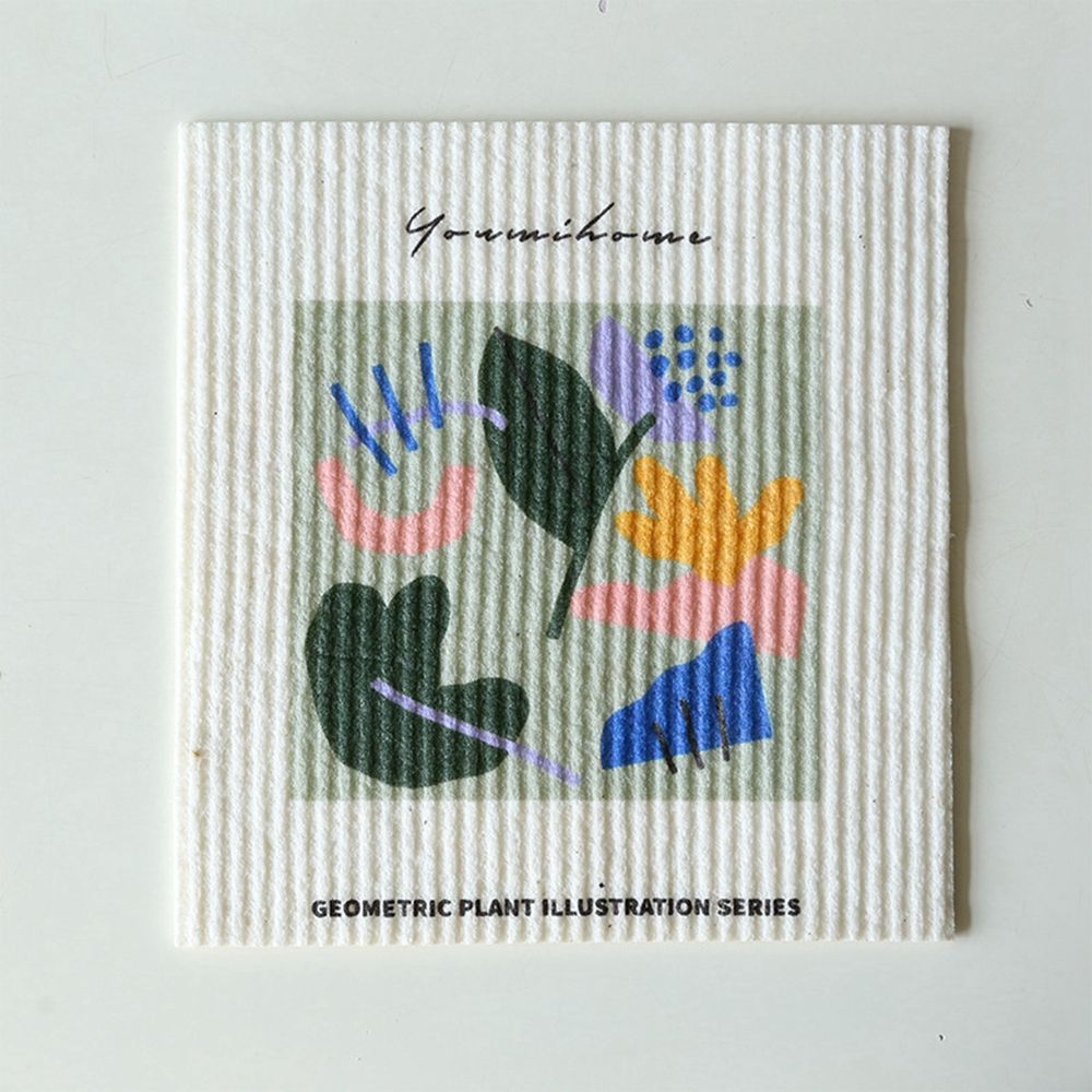 Serviette à thé imprimée fine Super absorbante, 1 pièce, sans huile, essuie-mains ménager, torchon de cuisine, chiffon de nettoyage: 16