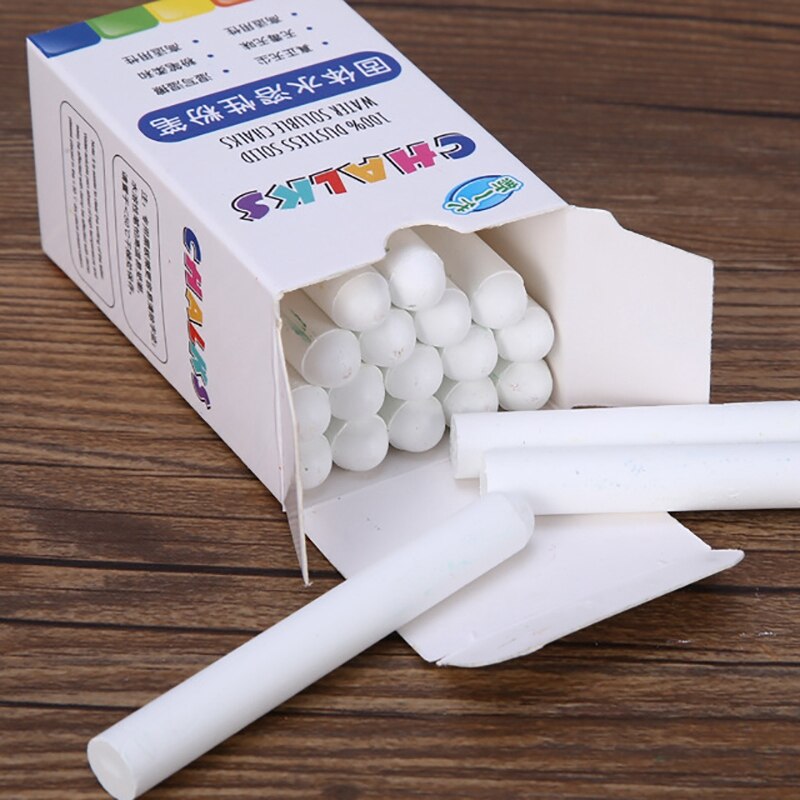 -100 Pieces / Batch of White Dust-Free Chalk Pens Removable Blackboard Marker Pen Stationery Water-Soluble Chalk
