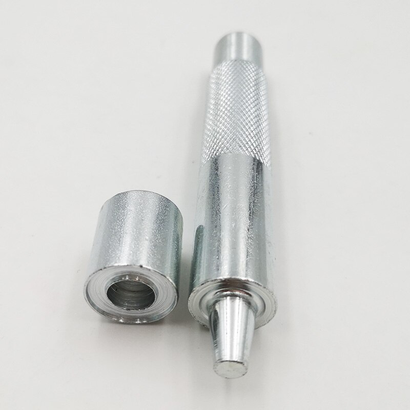 2pcs/set Punching Holes Tools Hole Punch Rivet Snap Button Setter Die Base Leather Craft Working Tool DIY #g Tool DIY #600