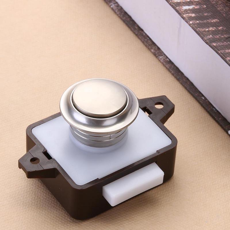 Grote Push Lock Knop Vangst Lock Kast Deurknop Camper Caravan Camper RV Kast Lade Push Klink voor 15- 25 mm Thicknes