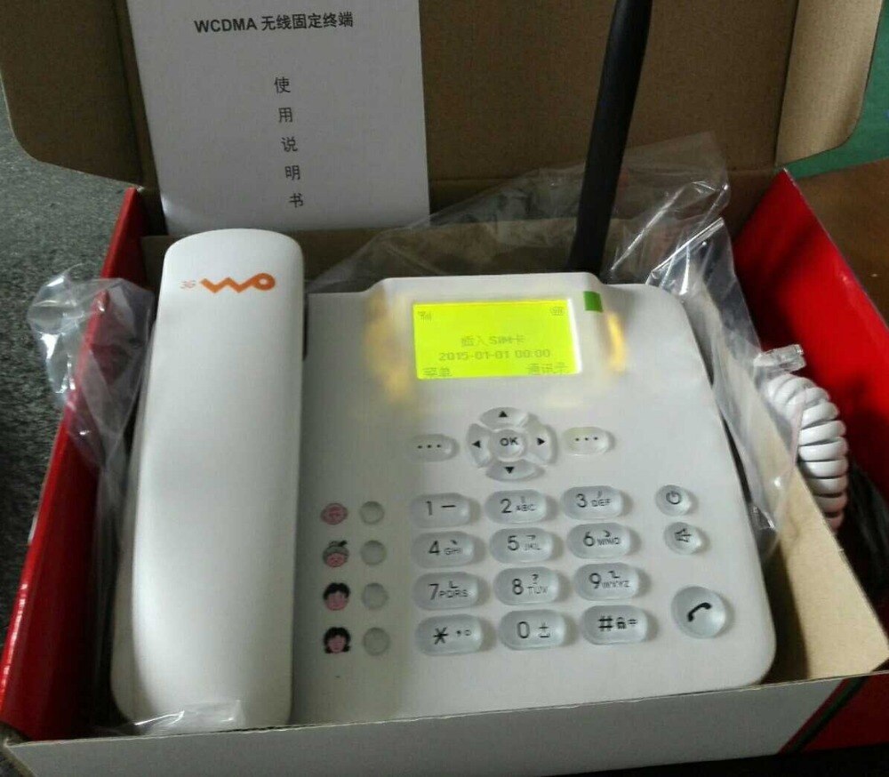 China Unicom F6688 3G WCDMA/HSDPA/UTMS900/2100Mhz Fixed Wireless Phone GSM Cellular Terminal Corded Desktop Office Phone