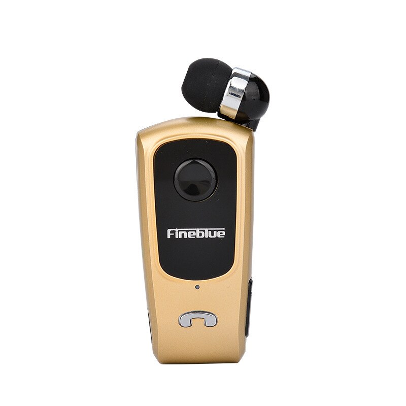 Auricolari Bluetooth Fineblue F920 - Sport Corsa Wireless Chiamate Stereo Vibrazione Lavalier: Tono Oro