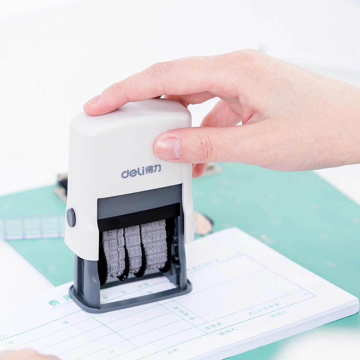 Date stamp 79952 automatic reverse inking Chinese date adjustable printer 65mm