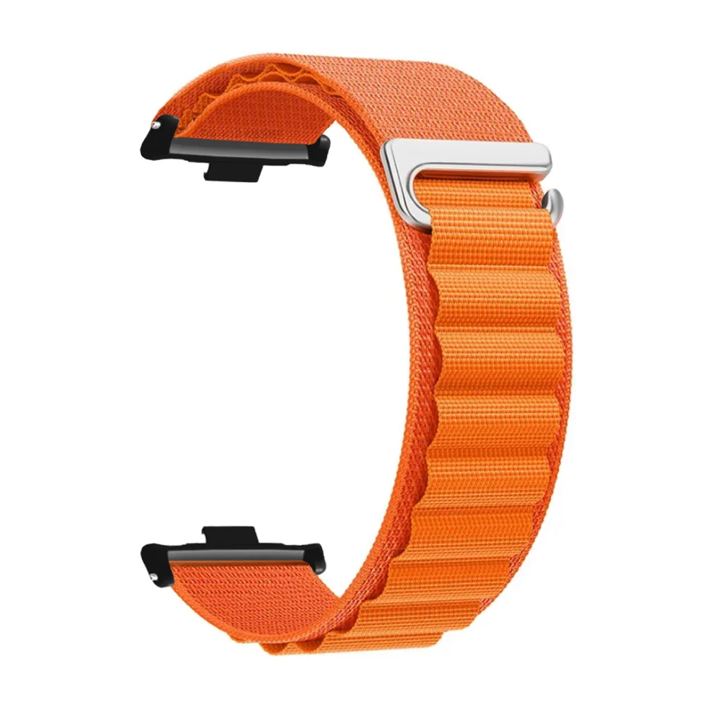 Correa de nailon para reloj inteligente Xiaomi Mi Band 9 Pro/8 Pro, pulsera deportiva para Redmi Watch 5 4, accesorios: XS / Caqui