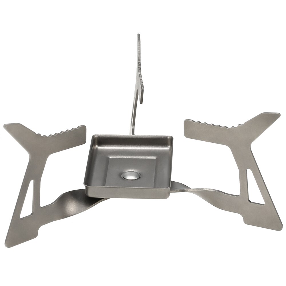 Lixada Ultralight Folding Camping Titanium Solidified Alcohol Stove Outdoor Stove Alcohol Burner for Outdoor Camping Hiking