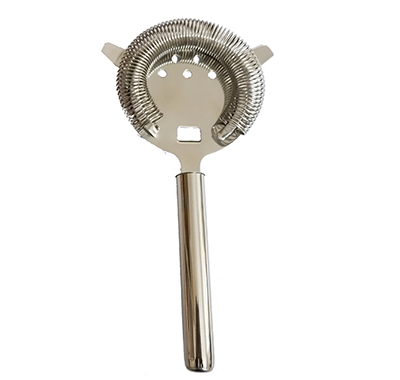 Barware Stainless Steel Commercial Hawthorne Cocktail Bar Strainer: Silver