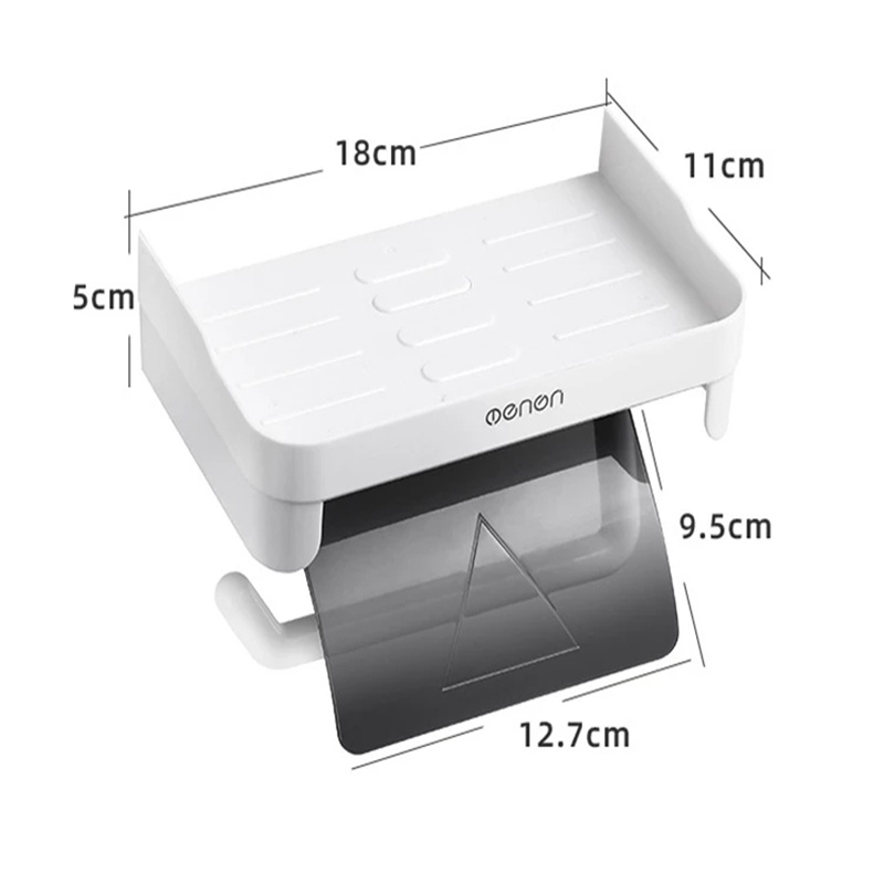 Support de rangement mural pour rouleau de papier toilette, multifonction, étagère de salle de bain, 3 couleurs