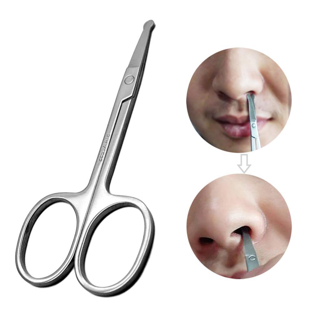 1pc ronde kop veiligheids nagelriem manicure scharen trim tondeuse wenkbrauw kleine vrouwen pincet knippen voor mannen haar  e7 b 8