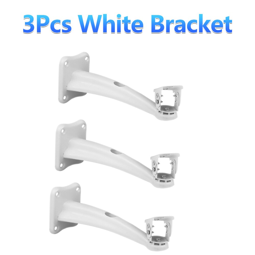 Bracket for Outdoor Solar PTZ Camera WIFI use Camera Bracket Support CCTV Camera Wall Mount Stand Aluminum Metallic: 3Pcs White Bracket