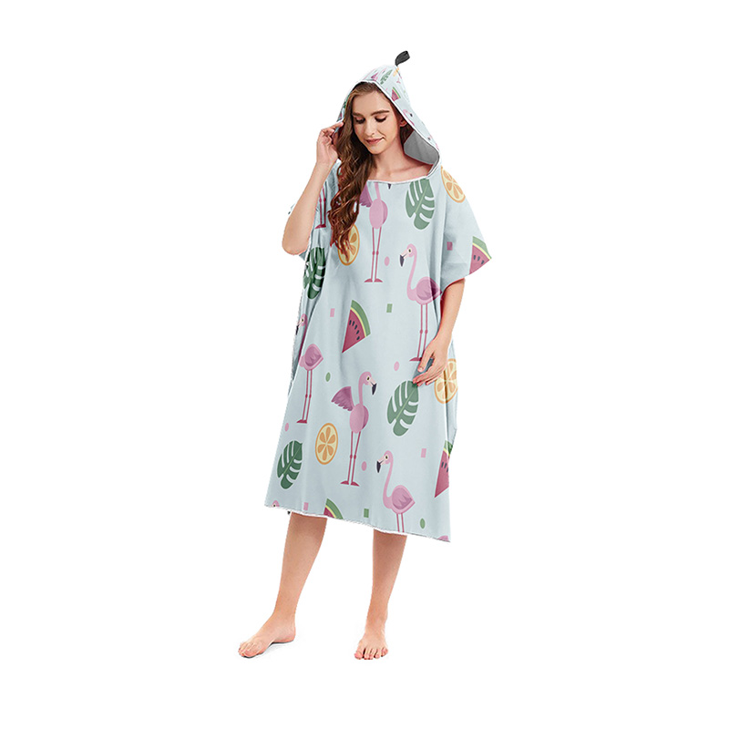 Zomer Strand Poncho Hooded Badhanddoek Microfiber Wetsuit Veranderende Gewaad Surf Handdoek Voor Zwemmen Strand Outdoor Badjas: 08D
