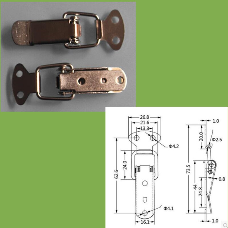 Vintage Iron Duck-mouth Buckle Mini Lock Chest Box Box Suitcase Case Buckles Toggle Hasp Latch Catch Clasp,10PCs