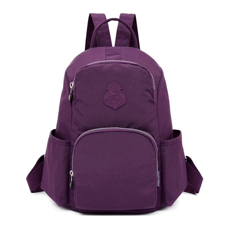 Vrouwen Rugzakken Nylon Rugzak Vrouwelijke Schooltas Sac A Dos Schoudertas Mochila Feminina School Rugzakken Voor Tieners: Purple