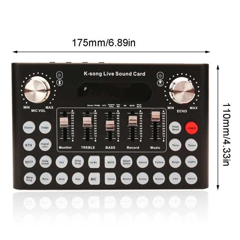 Electric Sound Effects Microphone Mixer for Phone PC Computer Sound Card