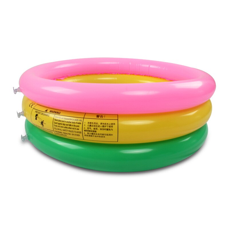 Inflatable Rainbow Swimming Pool Round Thickened Inflatable Swimming Pool for Children Kids Water Playing NOV99