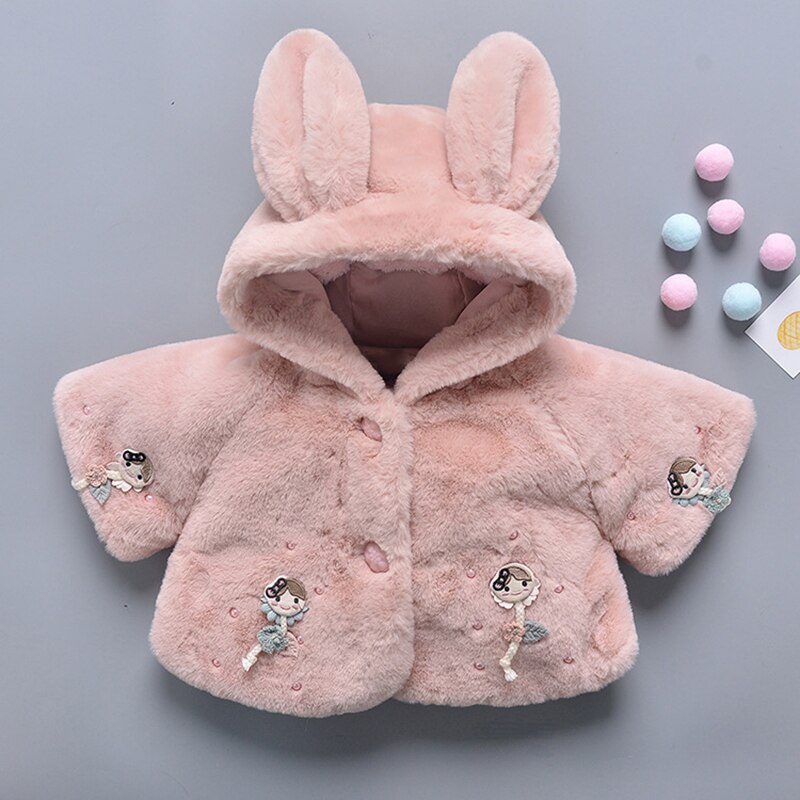 Melario bebê meninas casaco outono inverno bebê outerwear quente cordeiro cashmere meninas casacos da criança do bebê menino dos desenhos animados outerwear