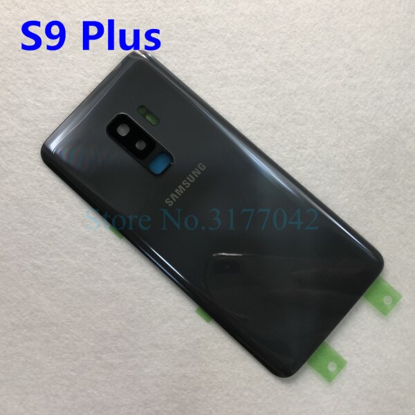 Cover posteriore in vetro per SAMSUNG Galaxy S9 Plus s9 G965, G965FD S9 G960, G960, G960FD, custodia in vetro posteriore: S9 Plus gray