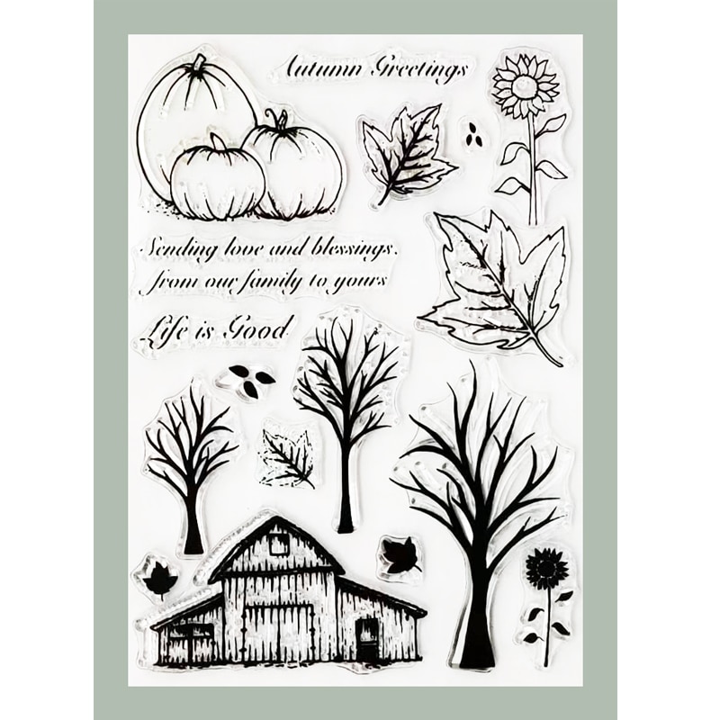 ZATWBS Lonely forest Clear Stamps For DIY Scrapbooking/Card Making/Album Decorative Rubber Stamp Crafts