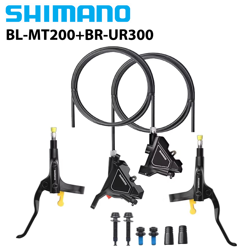 SHIMANO UR300 Flachmontagebremse Rennrad Hydraulische Scheibenbremse BR-UR300 Bremshebel BL-MT200 mit Kabel Verknüpfungen vorne rechts hinten: Ursprünglich Titel