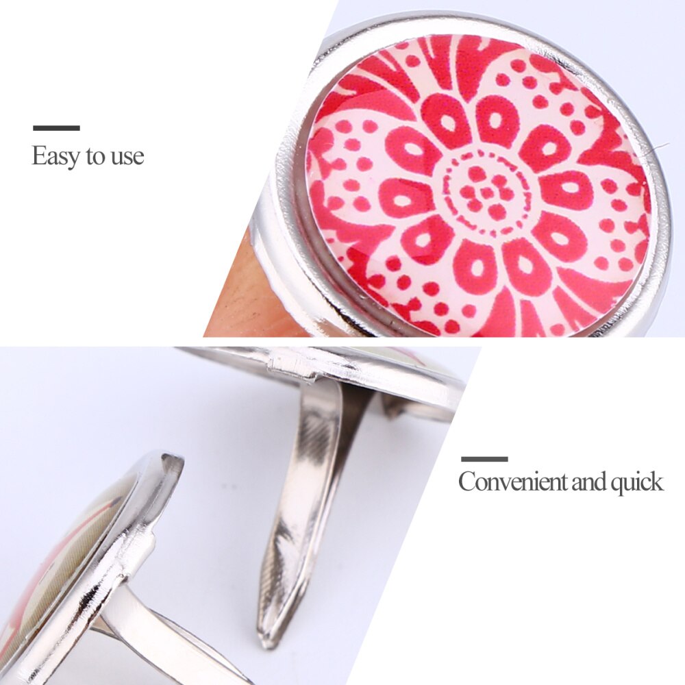 50pcs Round Paper Fasteners Useful Alloy Brads Brad Fastener for Decoration